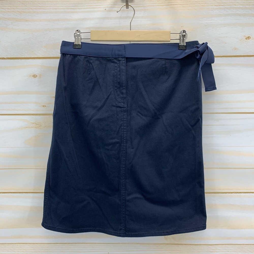 RED Valentino Skirt 44 8/10 Blue Polka Dot Pleat